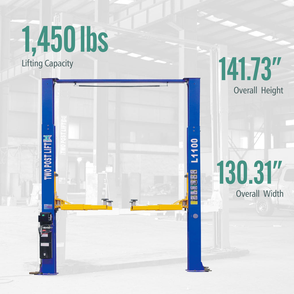 10,000 LBS CAR LIFT L1100 2 POST OVERHEAD CAR AUTO TRUCK HOIST 220V OR 110V