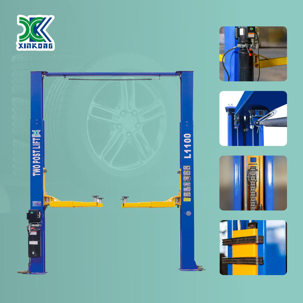 10,000 LBS CAR LIFT L1100 2 POST OVERHEAD CAR AUTO TRUCK HOIST 220V OR 110V