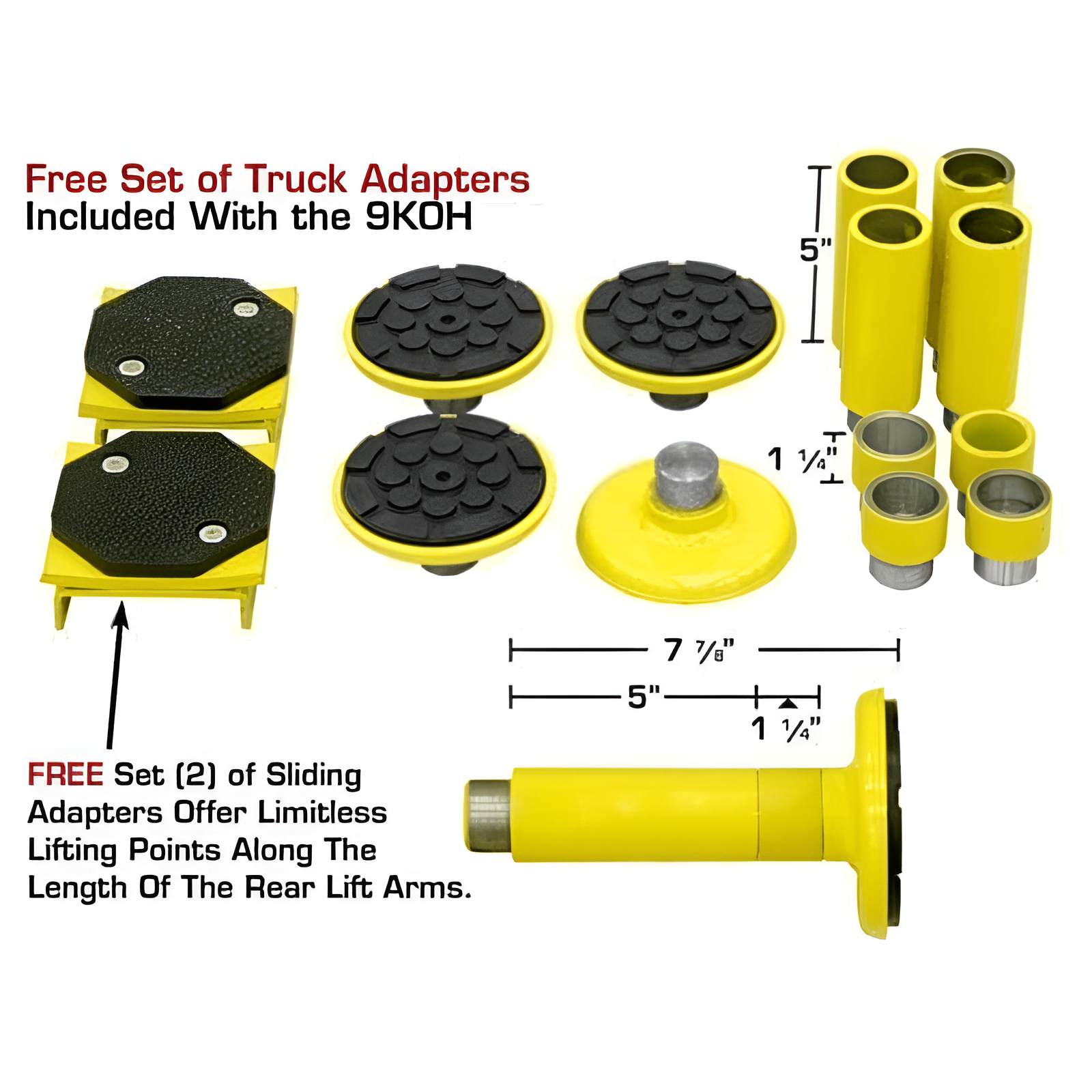 Atlas 9KOH 9,000 lb 2 Post Lift - Adjustable Height