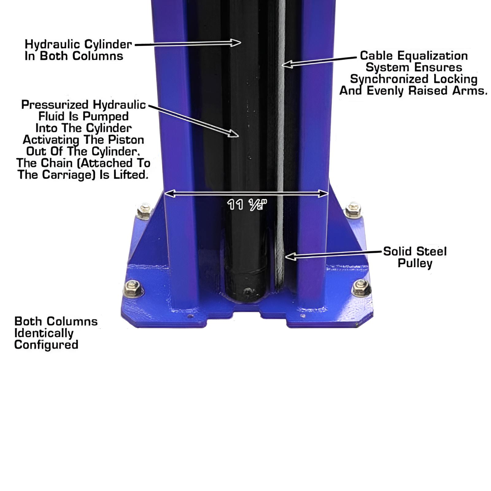 Atlas 9KOH 9,000 lb 2 Post Lift - Adjustable Height