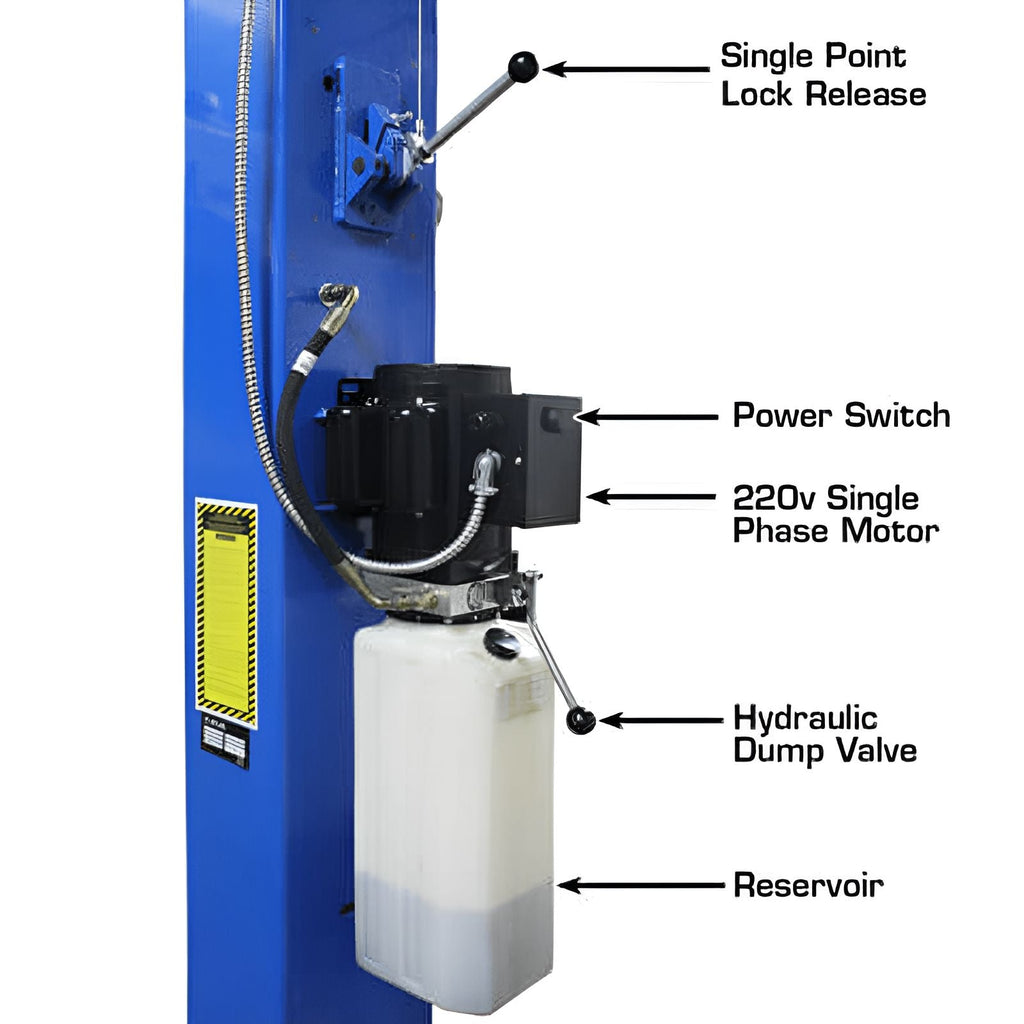 Atlas PRO 9D 9,000lb 2 Post Lift - Symmetric/Asymmetric Columns