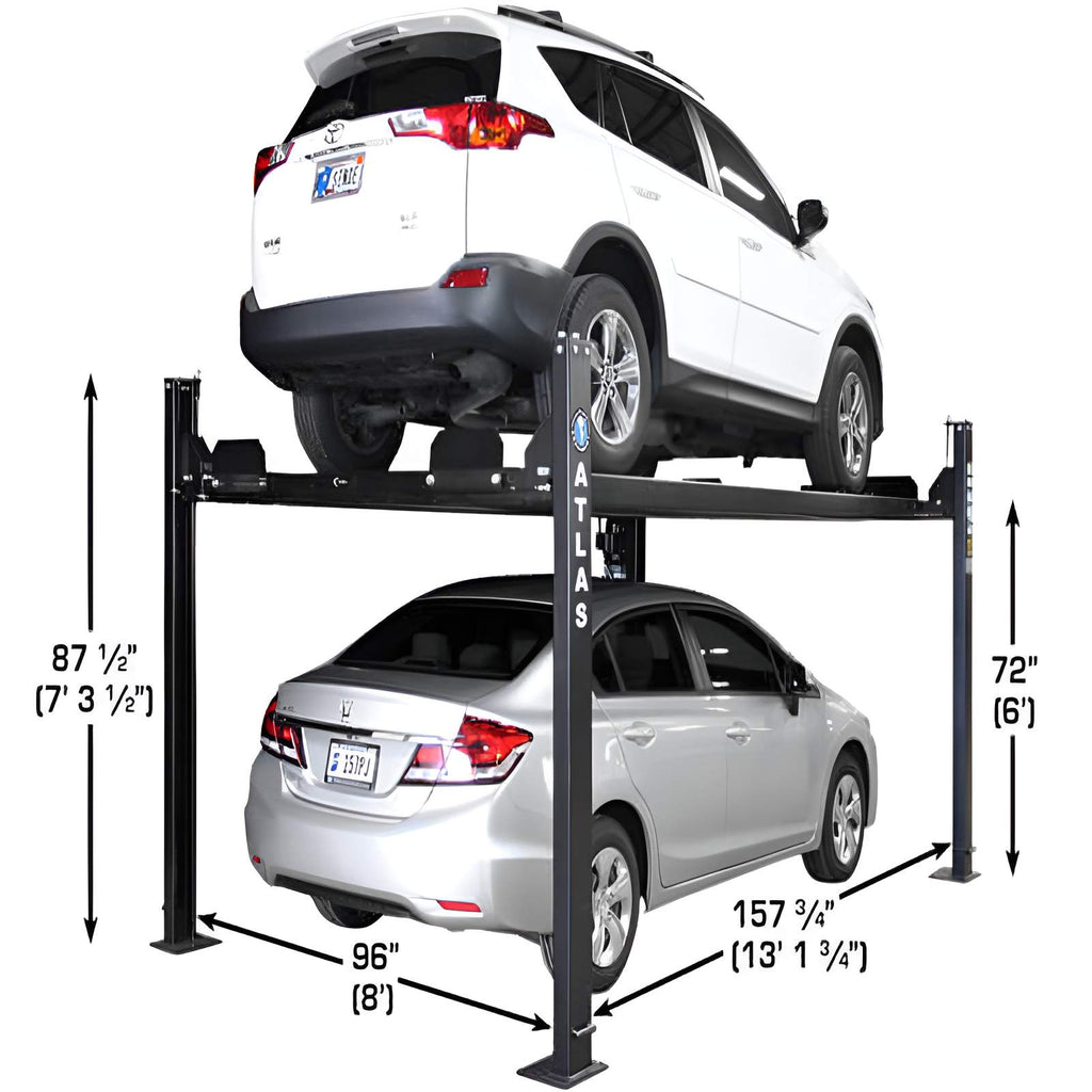 Atlas APEX 8 4 Post Lift + (2) ProJack35 Sliding Jacks Combo