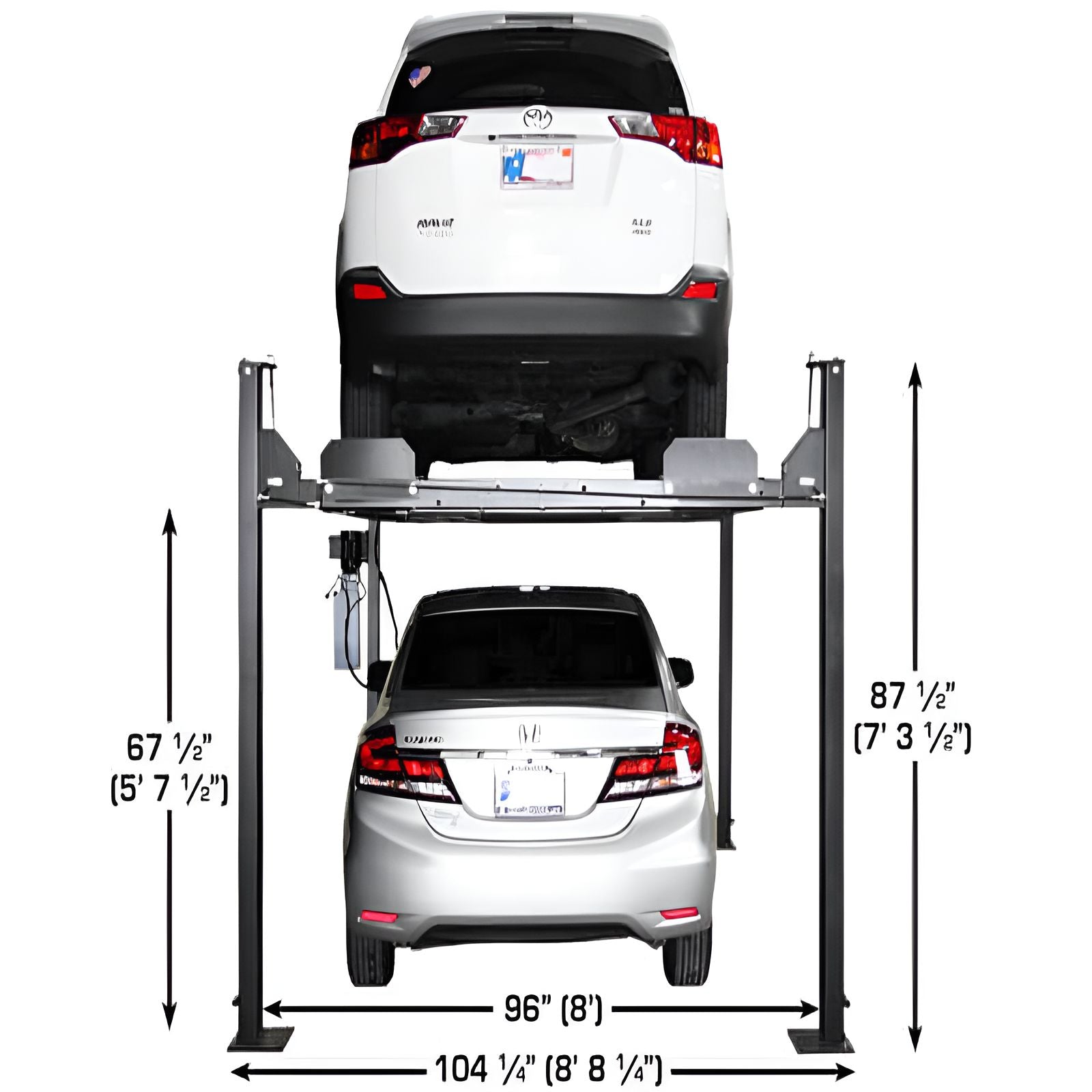 Atlas Apex 8, 8,000 lb 4 Post Vehicle Storage Lift - ALI Certified