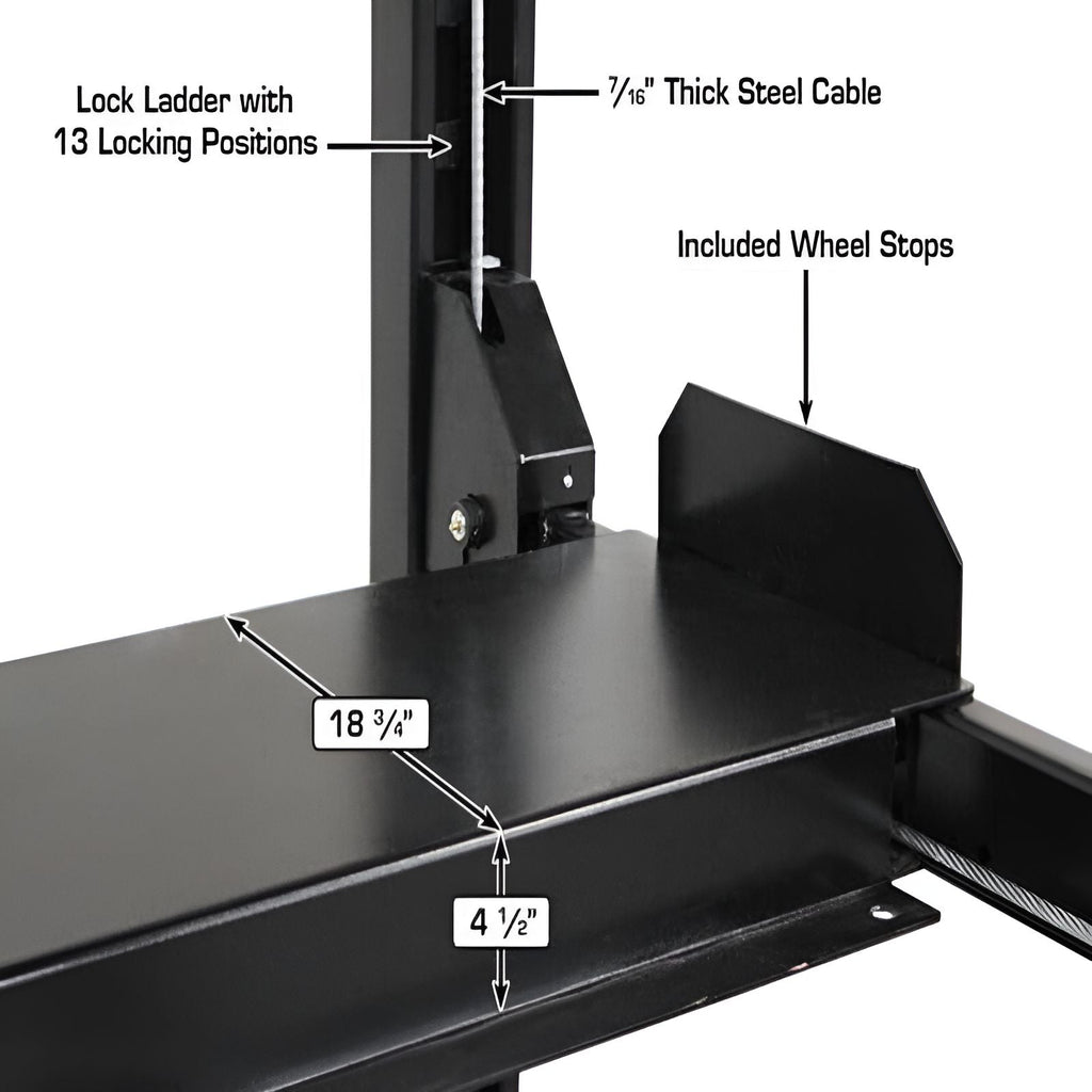 Atlas APEX 8 4 Post Lift + (2) ProJack35 Sliding Jacks Combo