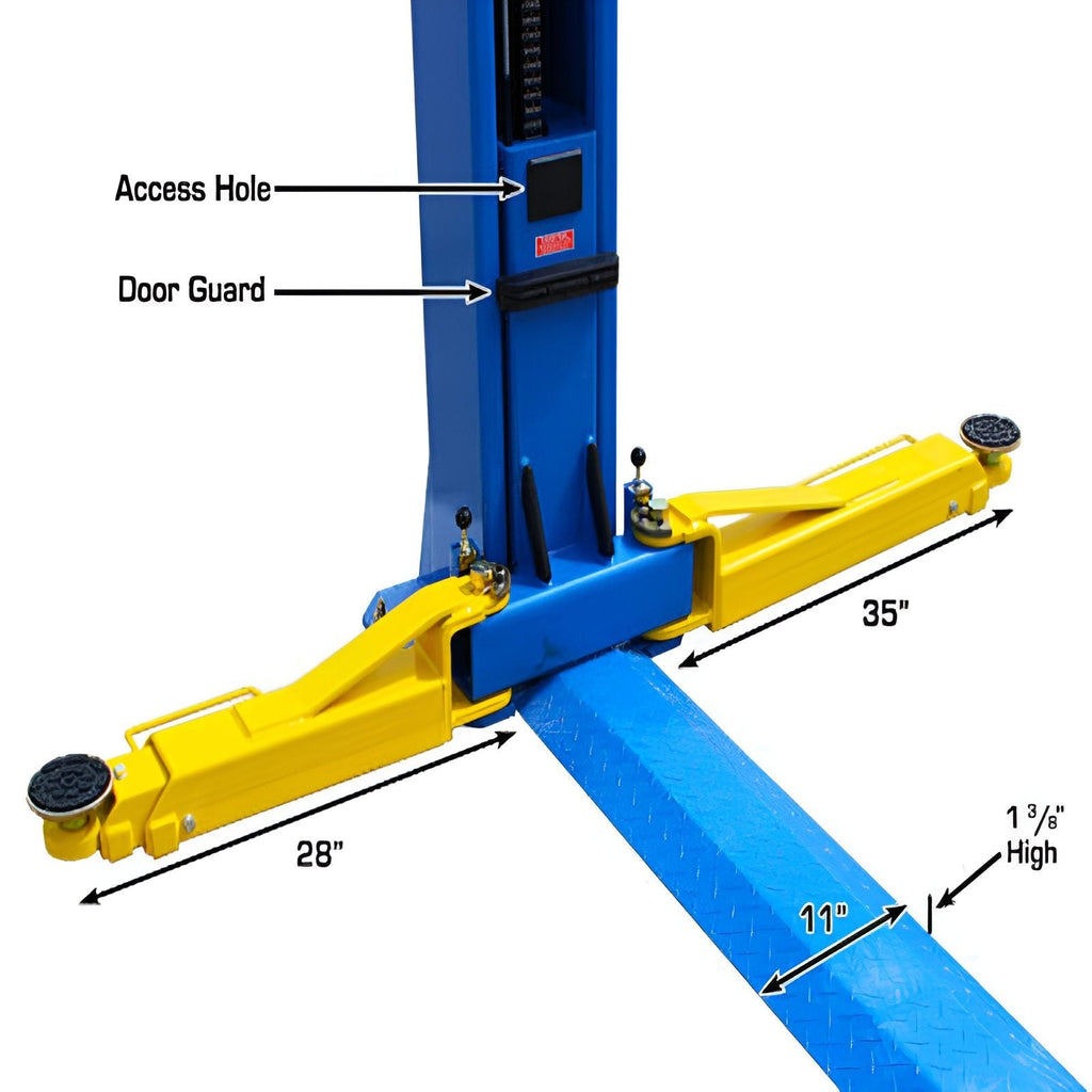 Atlas BP10000 10,000 lb 2 Post Lift - Low Ceiling; Commercial Grade