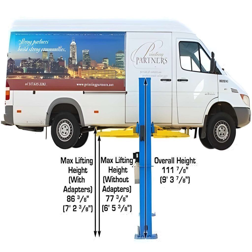 Atlas BP10000 10,000 lb 2 Post Lift - Low Ceiling; Commercial Grade