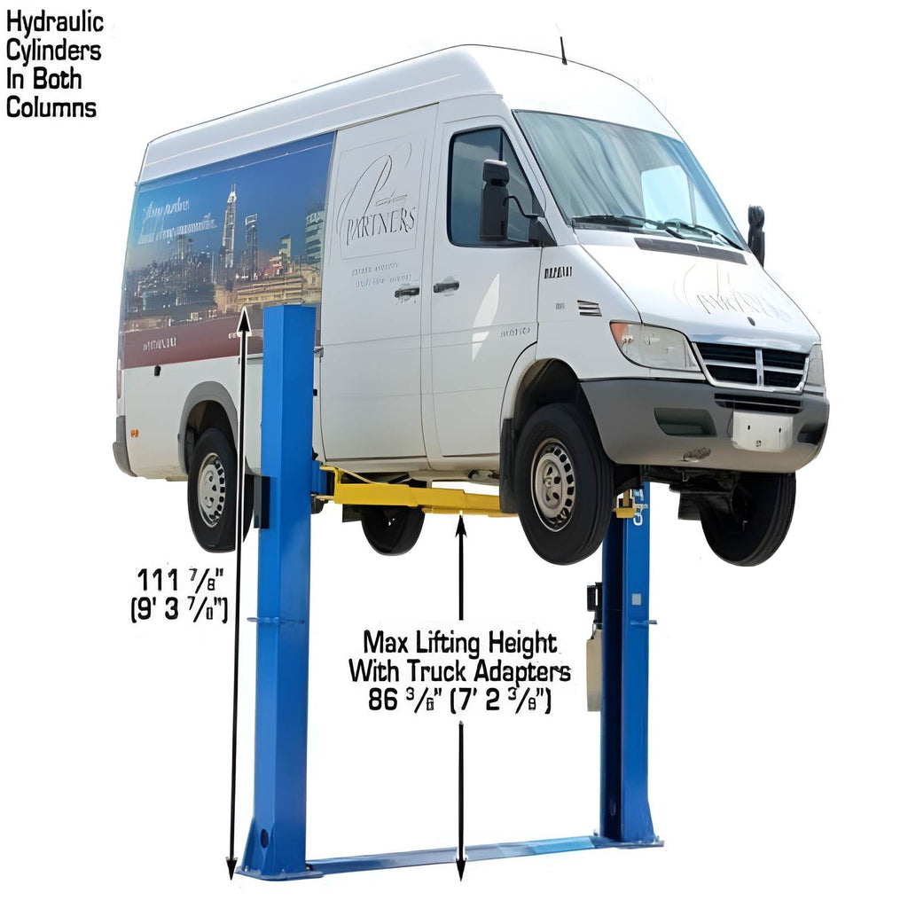 Atlas BP10000 10,000 lb 2 Post Lift - Low Ceiling; Commercial Grade
