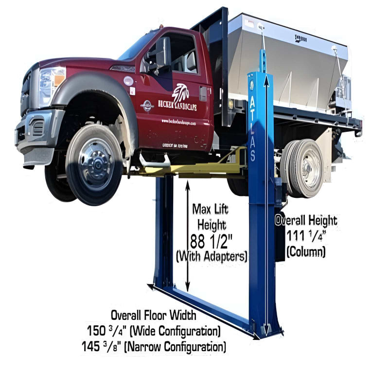 Atlas BP12000X, 12,000 lb 2 Post Lift - Commercial Grade