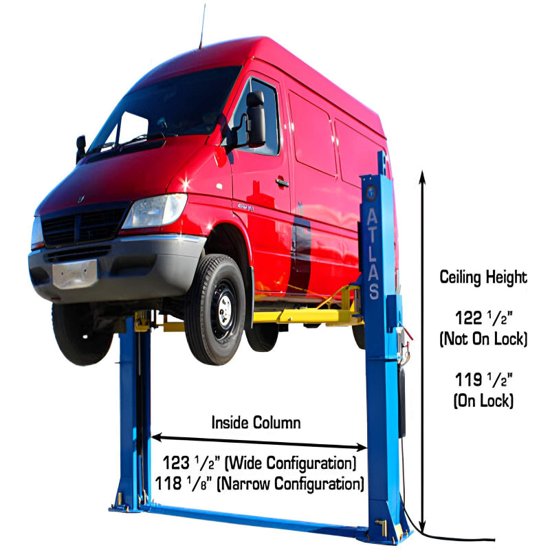 Atlas BP12000X, 12,000 lb 2 Post Lift - Commercial Grade
