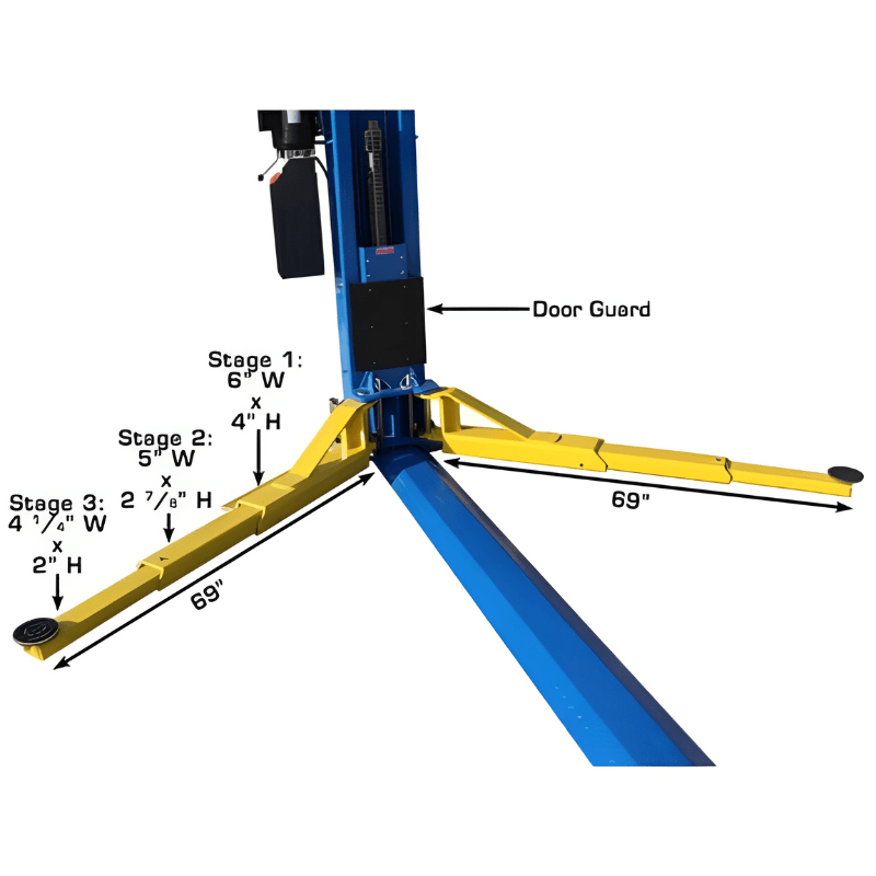 Atlas BP12000X, 12,000 lb 2 Post Lift - Commercial Grade