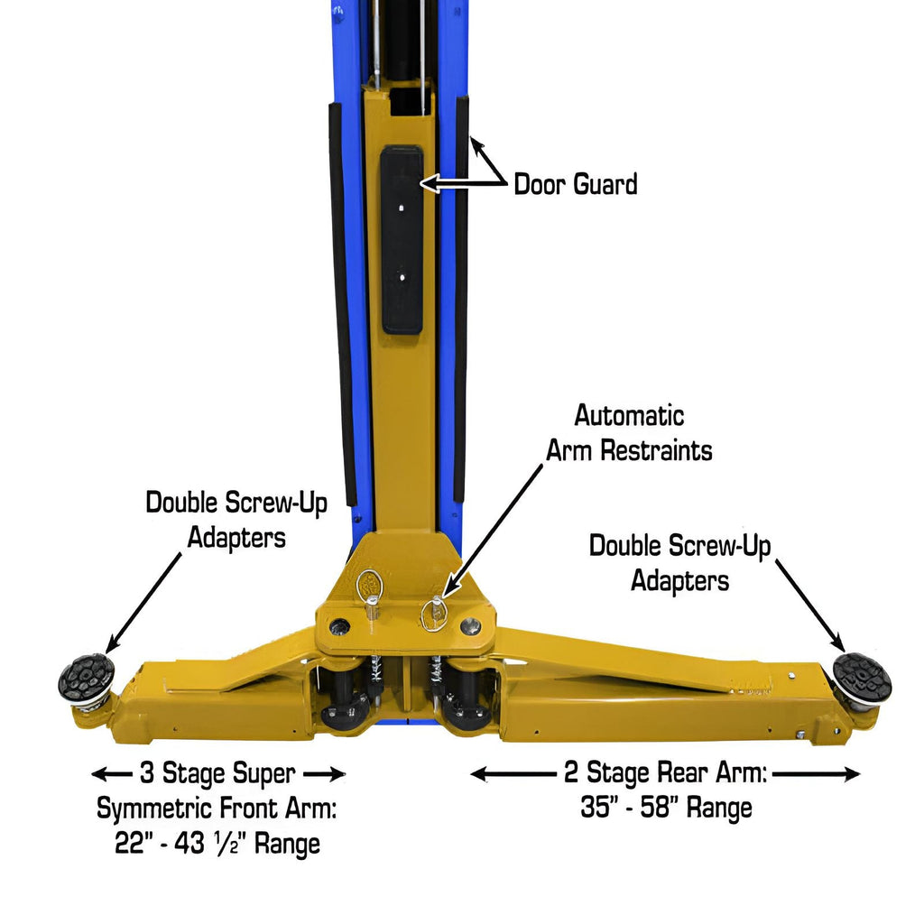 Atlas PVL10, 10,000 lb 2 Post Lift - ALI Certified