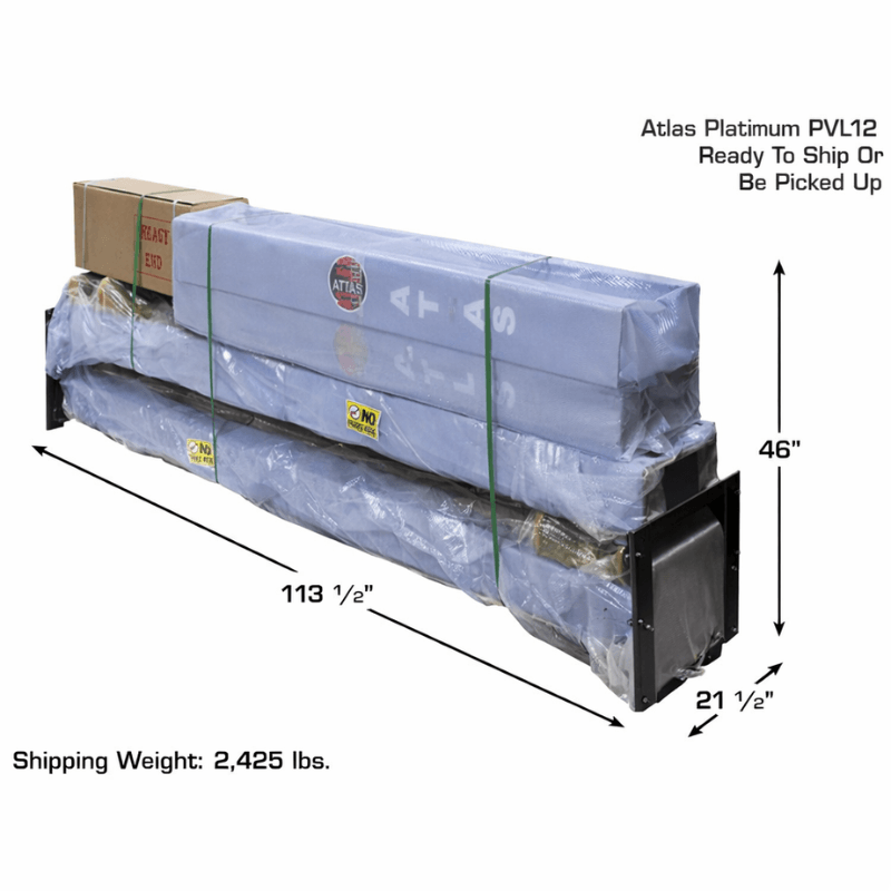 Atlas Platinum PVL-12 ALI Certified 12,000 Lbs. Capacity 2 Post Lift (Blue)