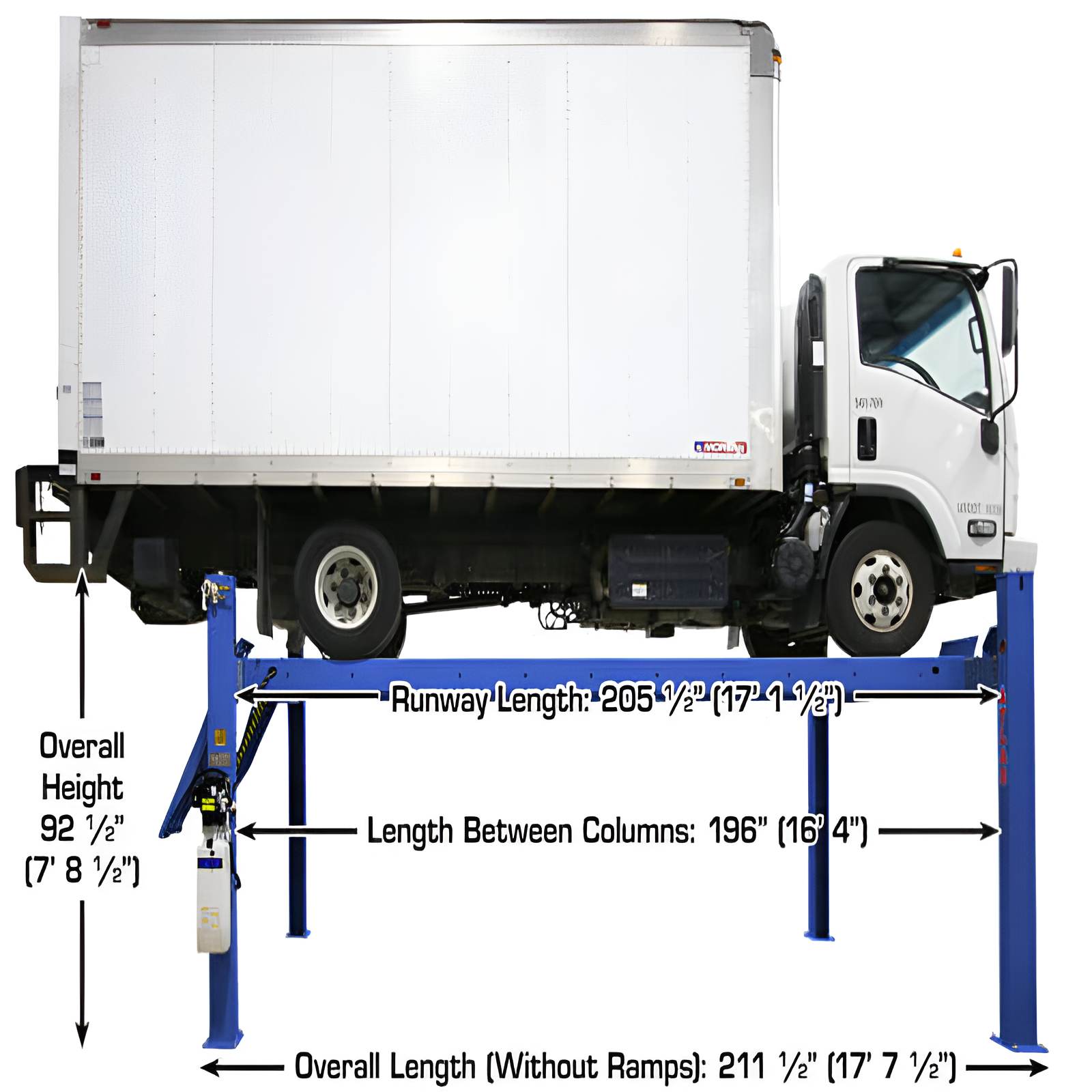 Atlas PVL14, 14,000 lb 4 Post Lift - ALI Certified