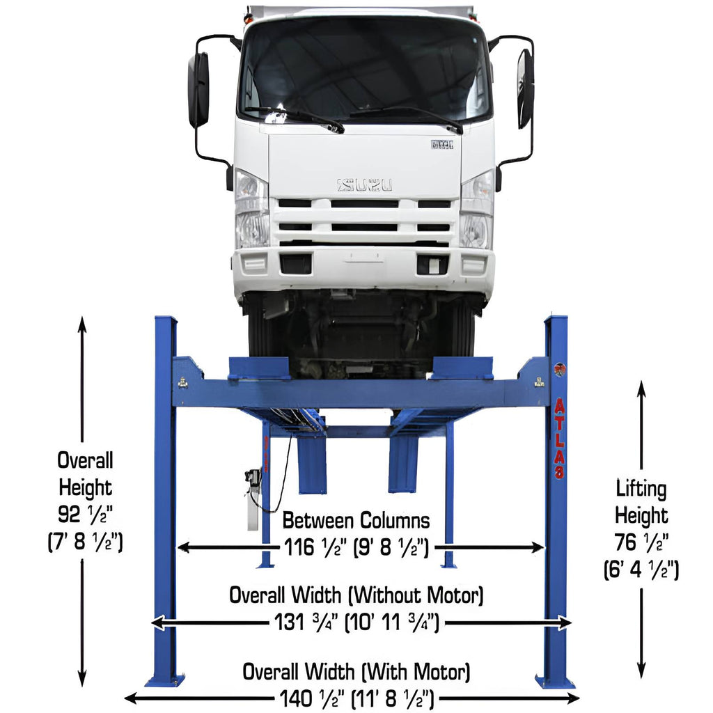 Atlas PVL14, 14,000 lb 4 Post Lift - ALI Certified