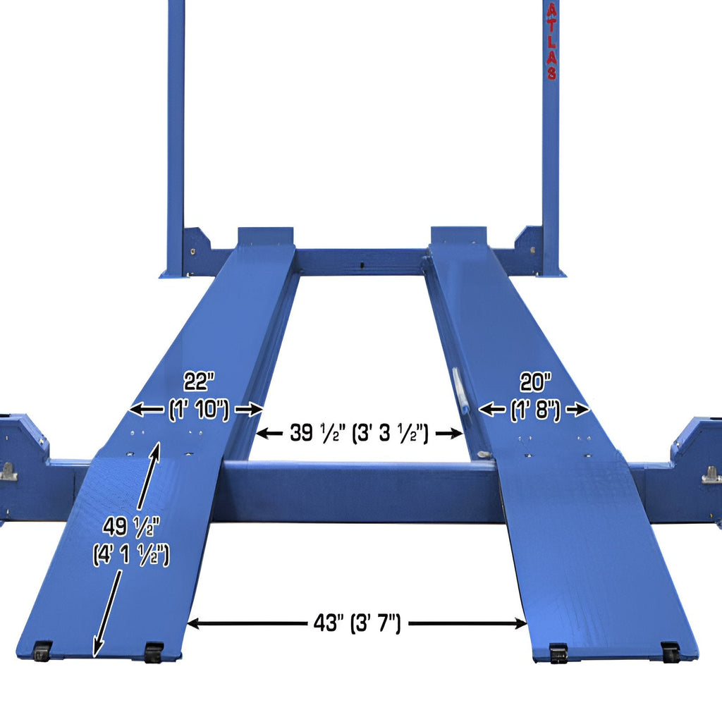 Atlas PVL14, 14,000 lb 4 Post Lift - ALI Certified