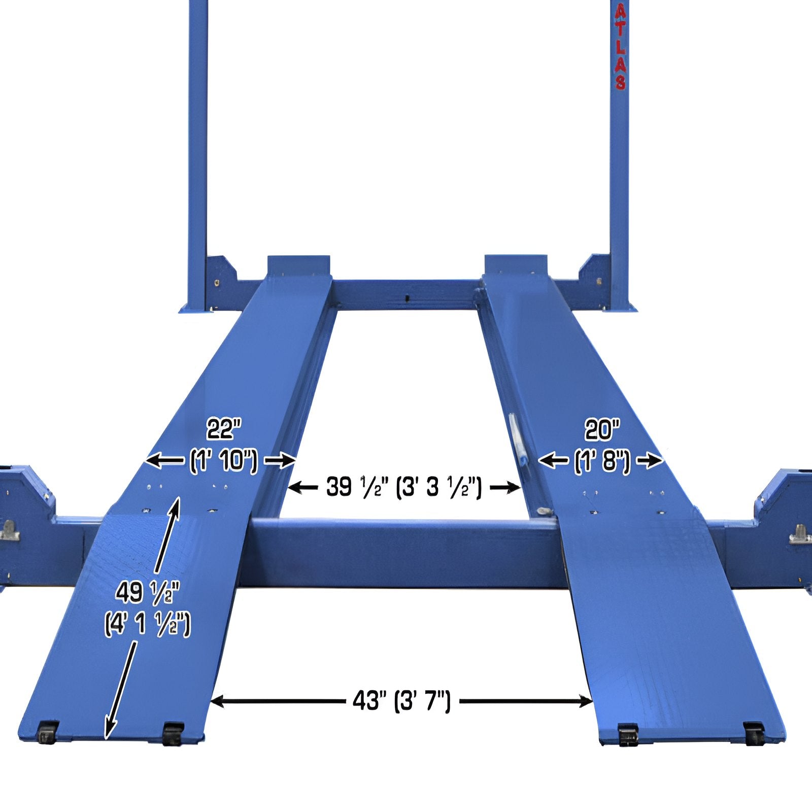 Atlas PVL14, 14,000 lb 4 Post Lift - ALI Certified
