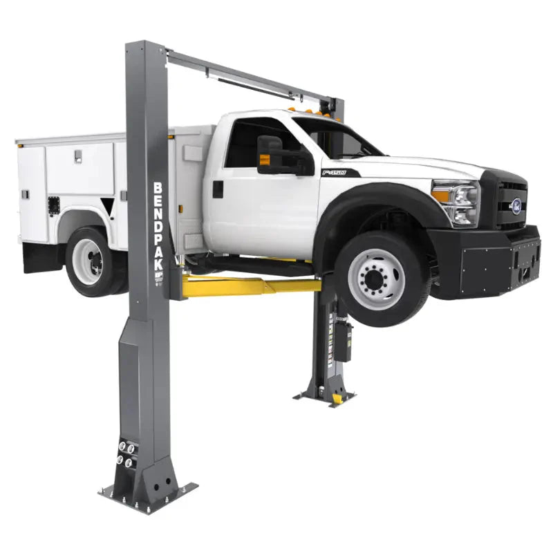BendPak XPR-14CL-192 , 14,000 lb. capacity, ali certified clearfloor, triple-telescope arms-all four, Asymmetrical Lift