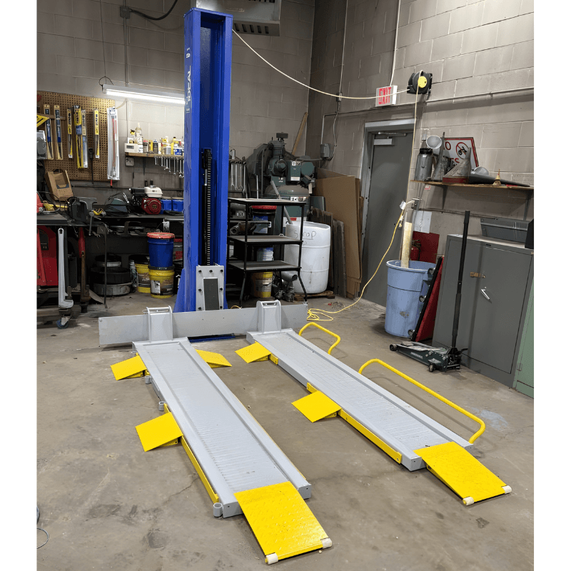 Ideal SC-2K-UTV-X 2,000lb Single Post Lawn Mower Lift