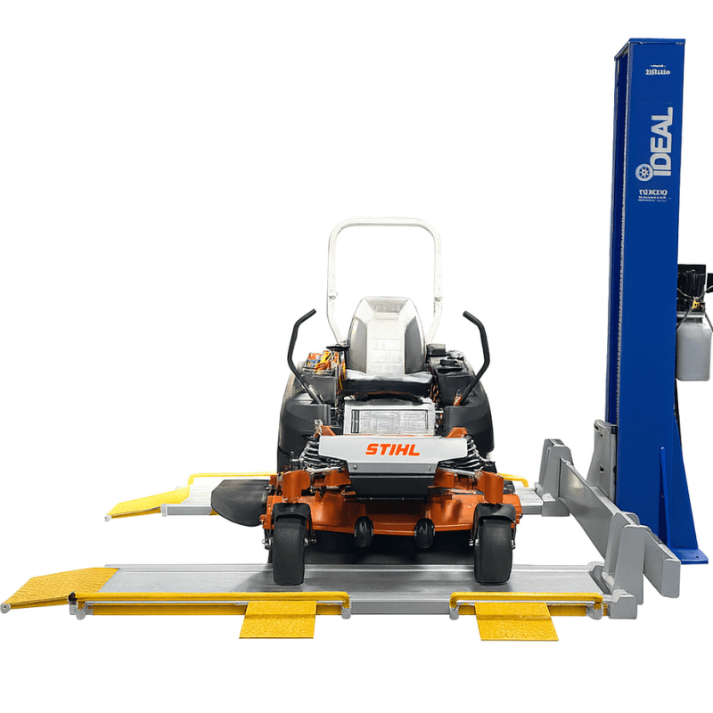 Ideal SC-2K-UTV-X 2,000lb Single Post Lawn Mower Lift