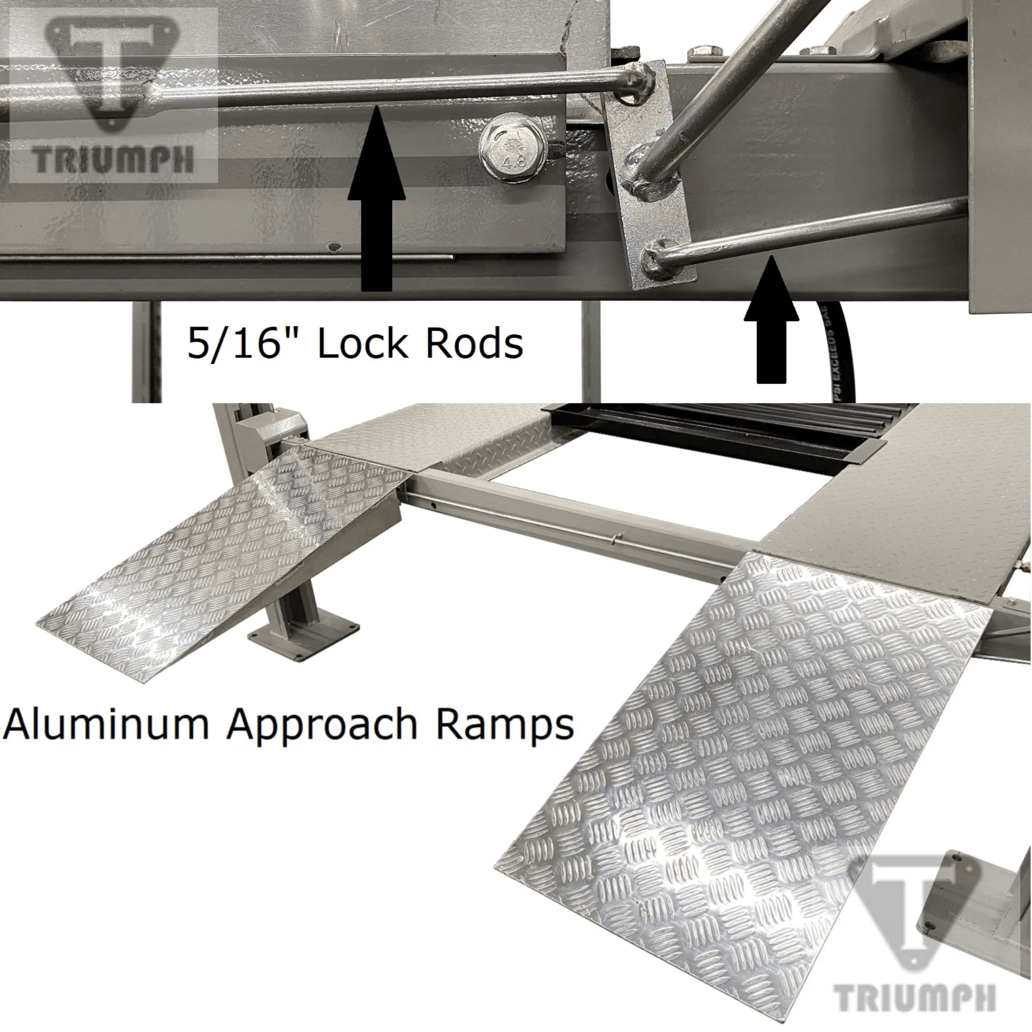 Triumph NSS-8XLT 8,000lb 4 Post Lift, Extra Long & Tall